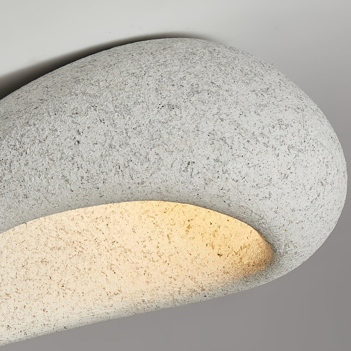 Rivenira loftslampe med japansk wabi-sabi-måne
