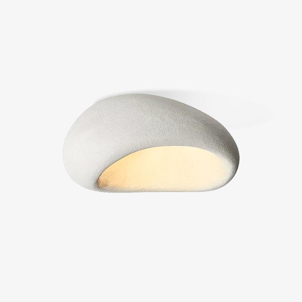 Rivenira loftslampe med japansk wabi-sabi-måne