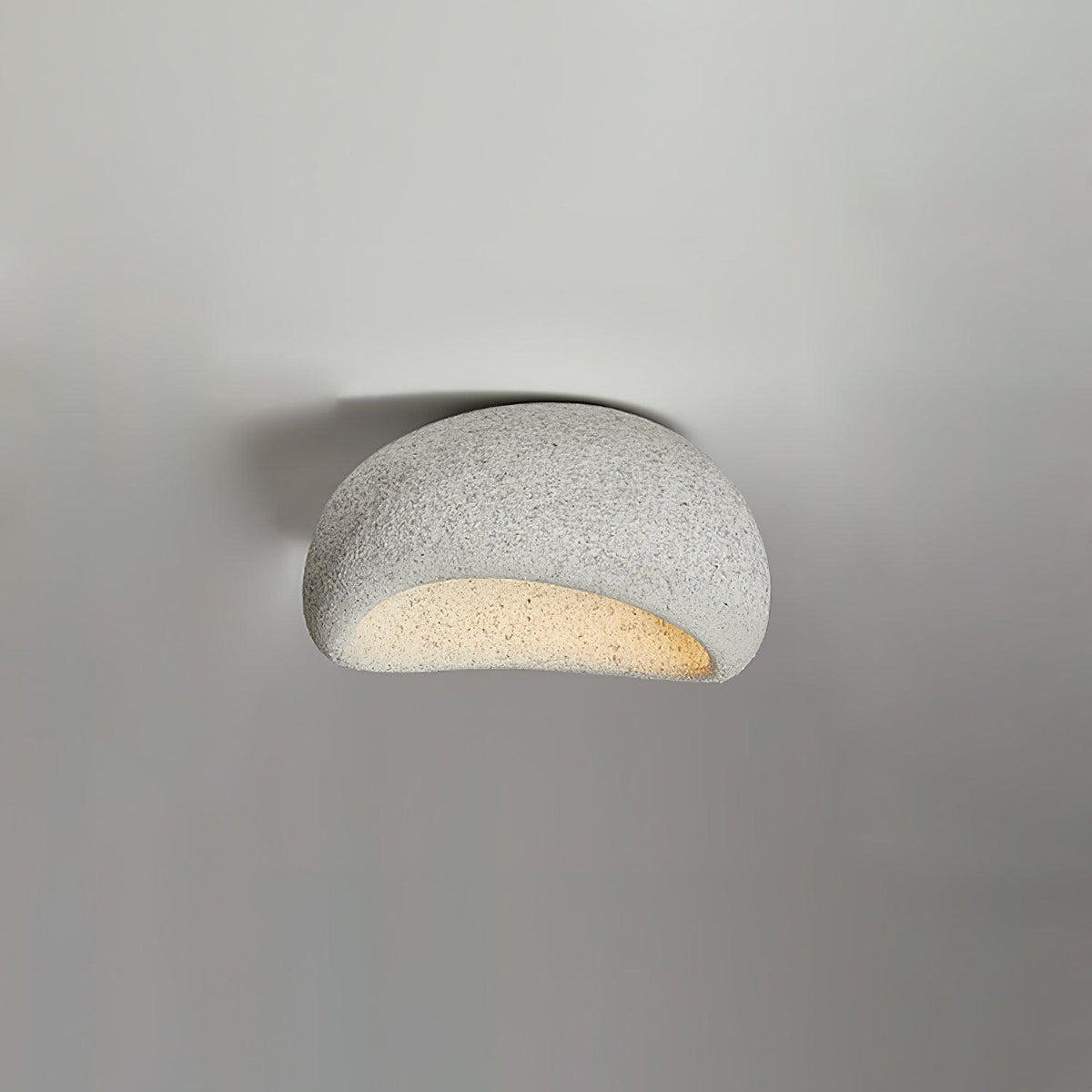 Rivenira loftslampe med japansk wabi-sabi-måne