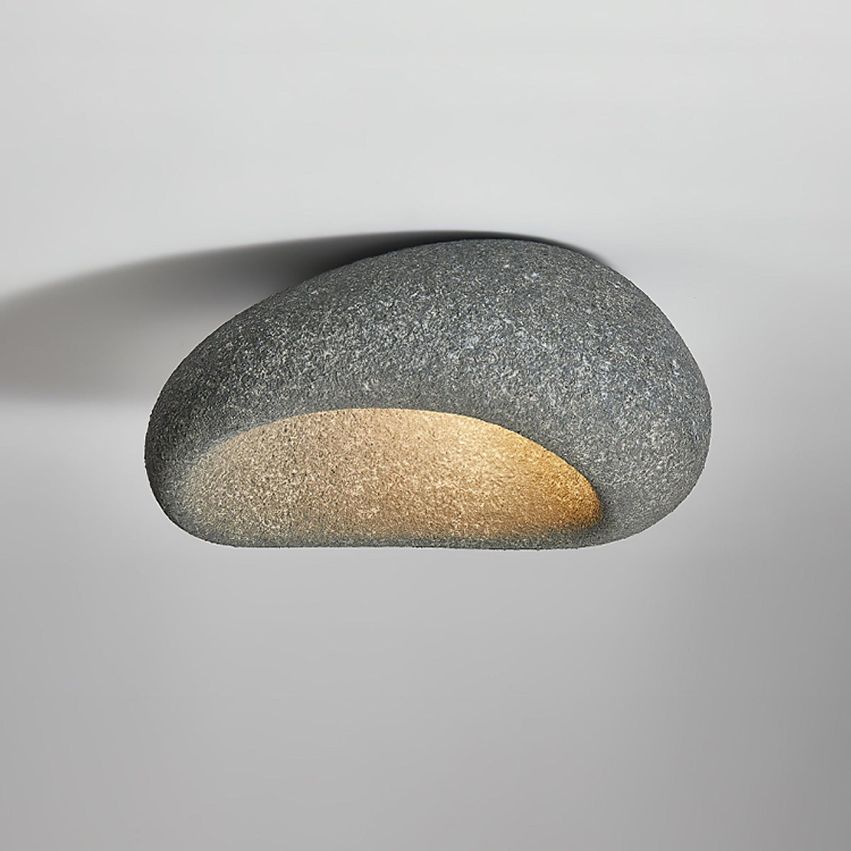 Rivenira loftslampe med japansk wabi-sabi-måne