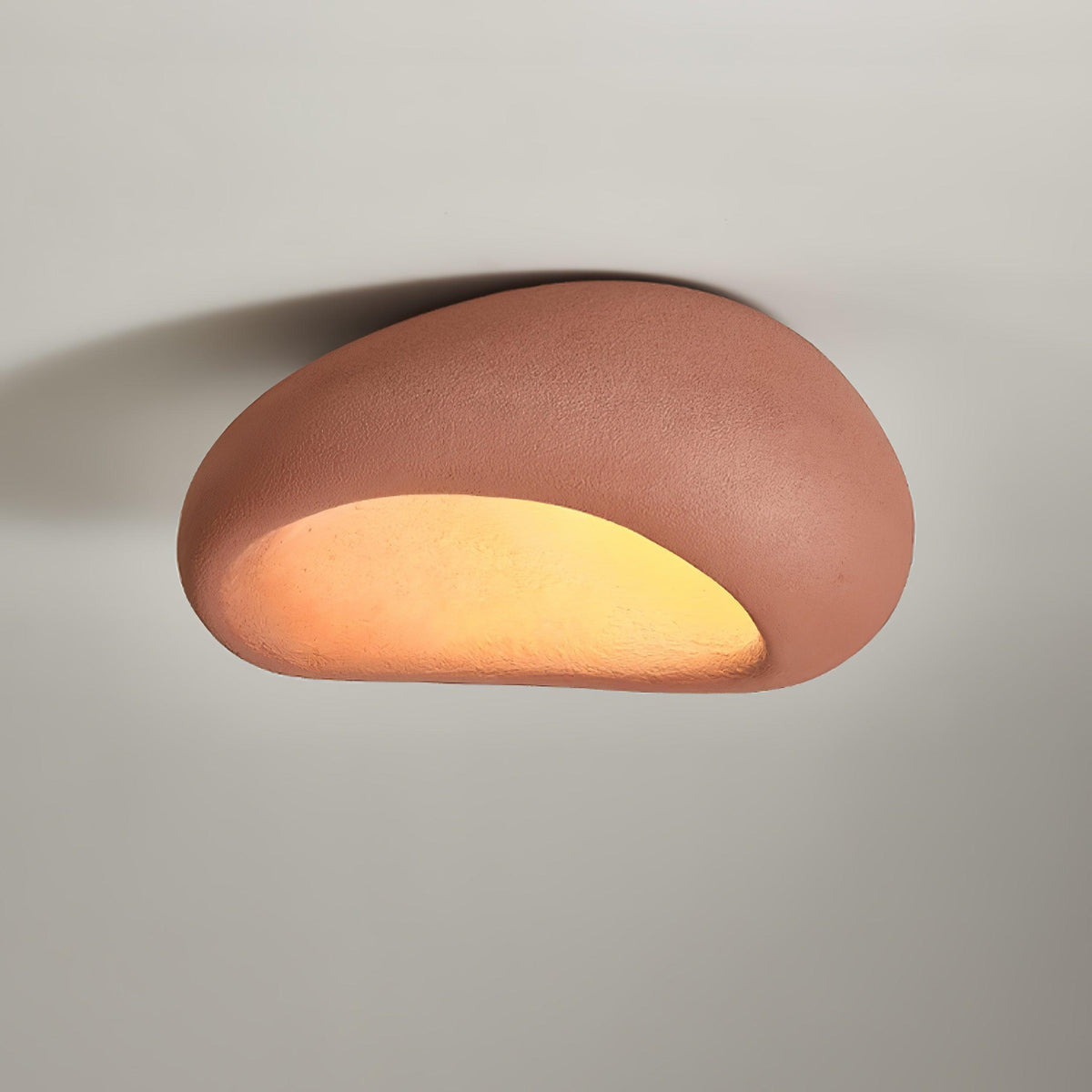 Rivenira loftslampe med japansk wabi-sabi-måne