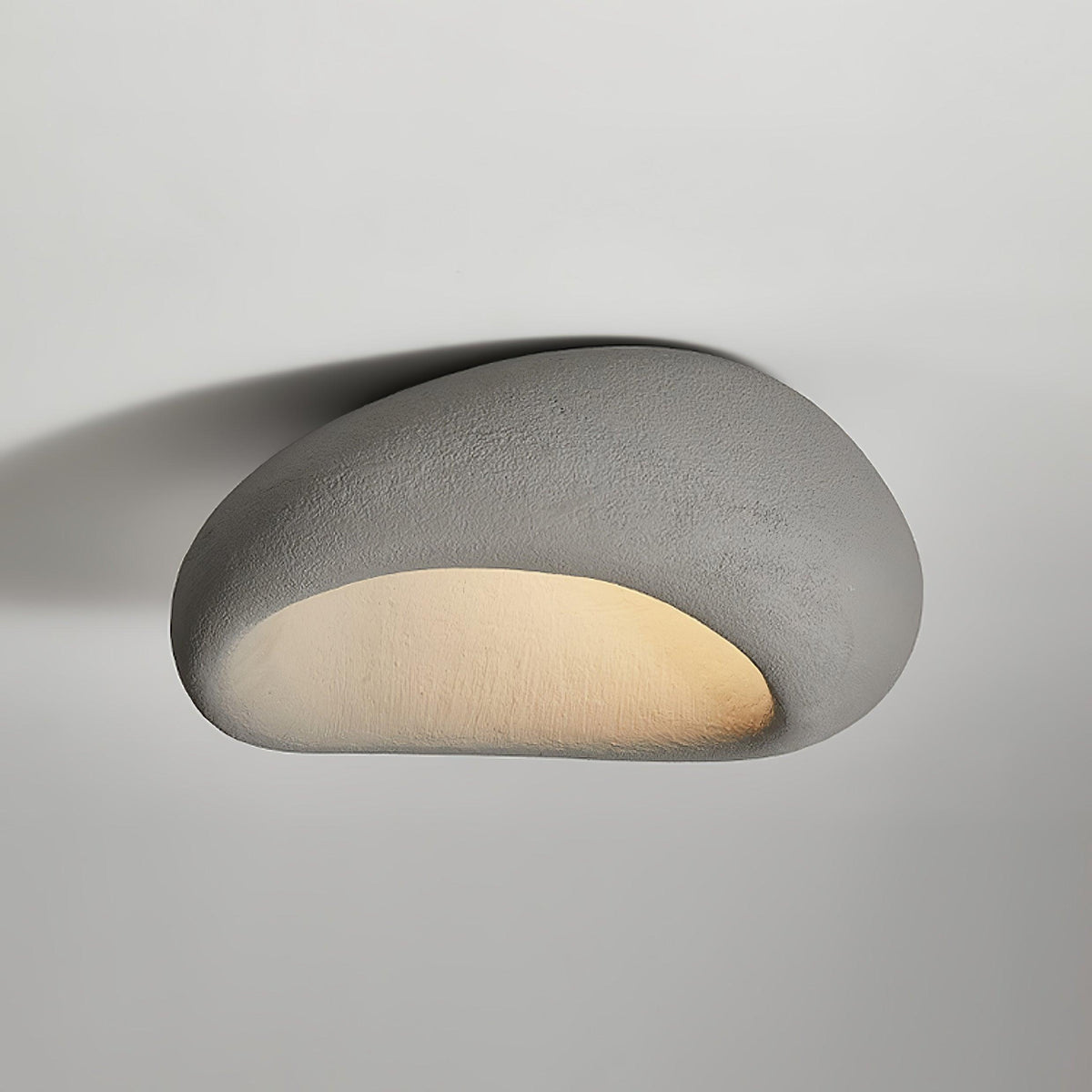 Rivenira loftslampe med japansk wabi-sabi-måne