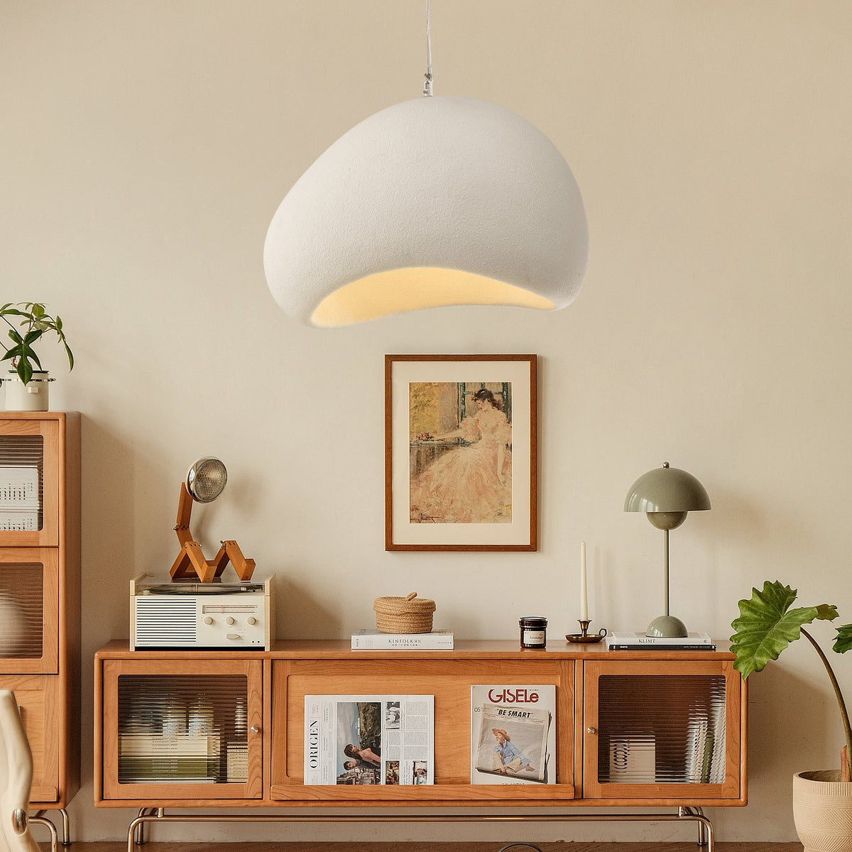 Reloza moderne minimalistisk pendellampe i resin