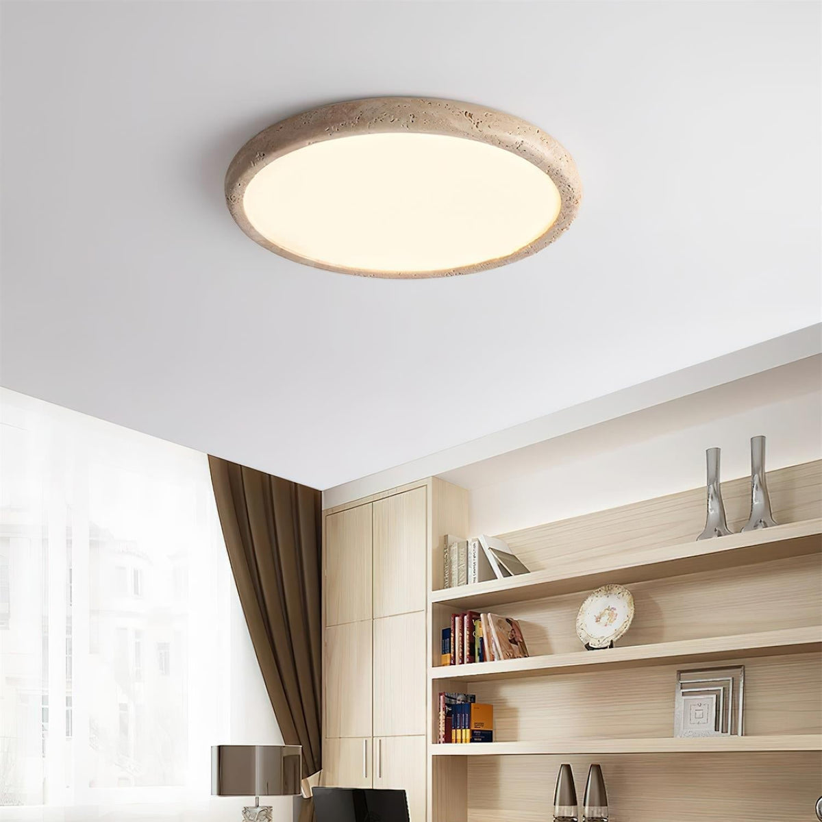 Ciro loftslampe i travertin