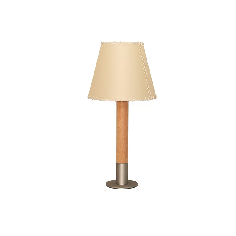 Lunve bordlampe med pergamentskærm