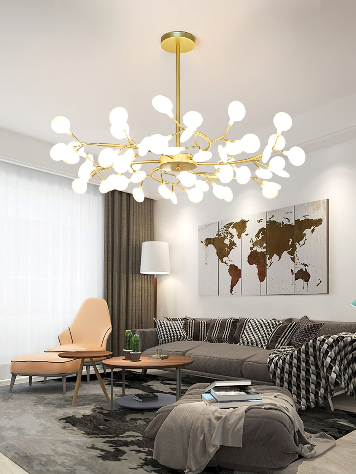 Riviselle Firefly-LED-kattokruunu