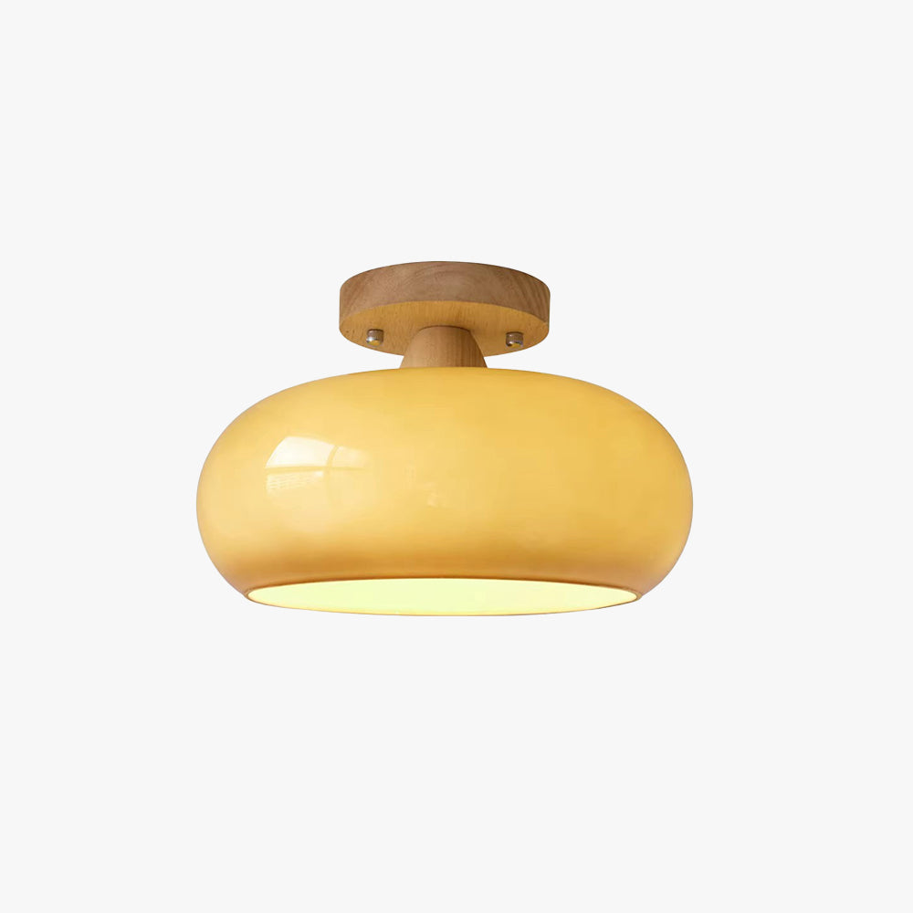 Velorn Ceiling Light Flush Mount Wood