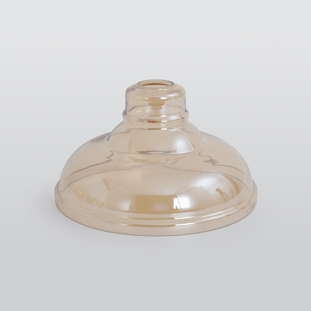 Teni Industrial Glass Pendant Light Clear/Amber/Smoke Grey