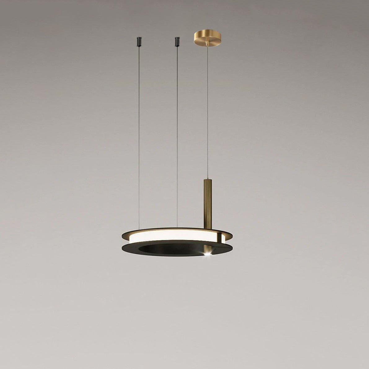 Virauian minimalistisk lysekrone med ringe i flere lag
