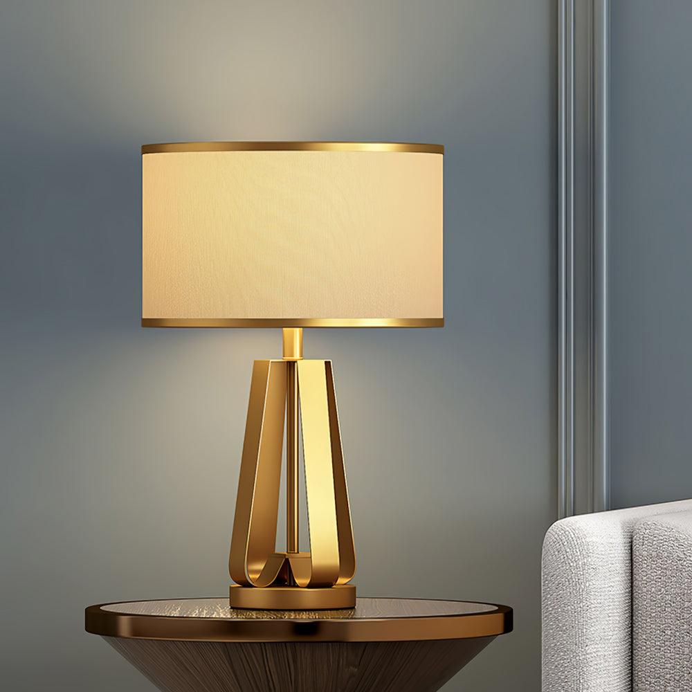 Linorira lyxig bordslampa i tyg