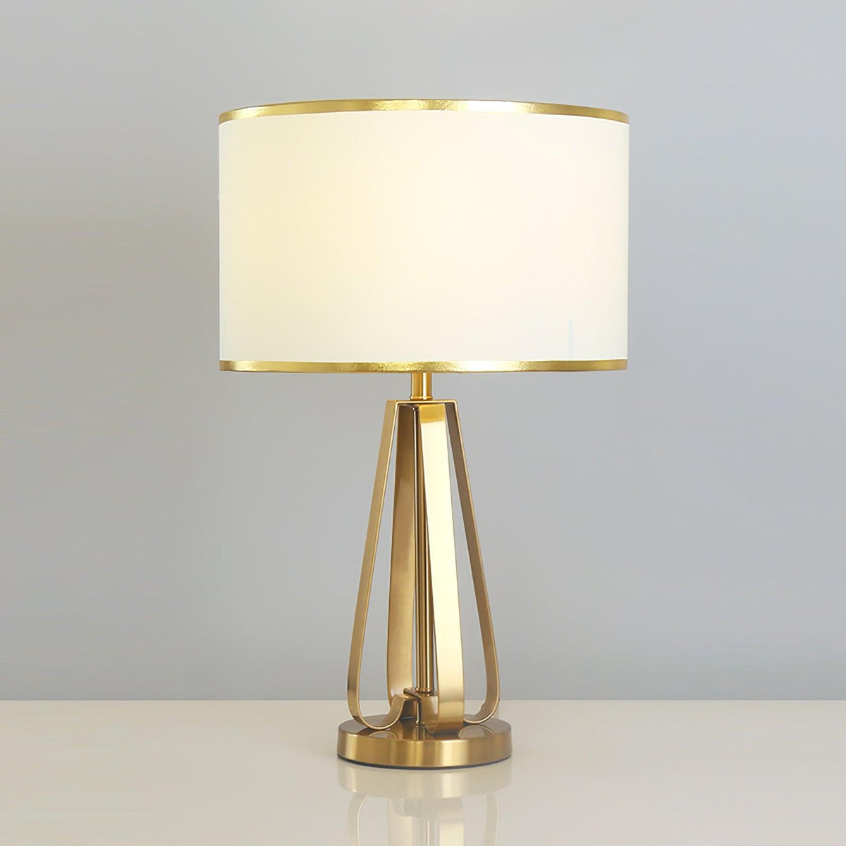 Linorira lyxig bordslampa i tyg