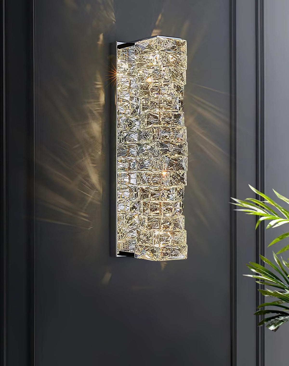 Ilvelia póstmóderni lúxus kristalsveggljós