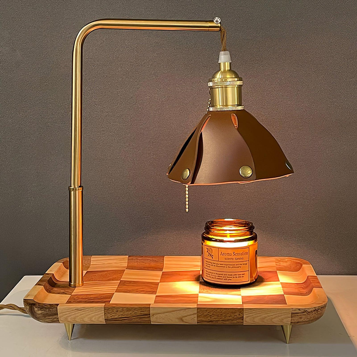 Elvaniella modern träbordslampa