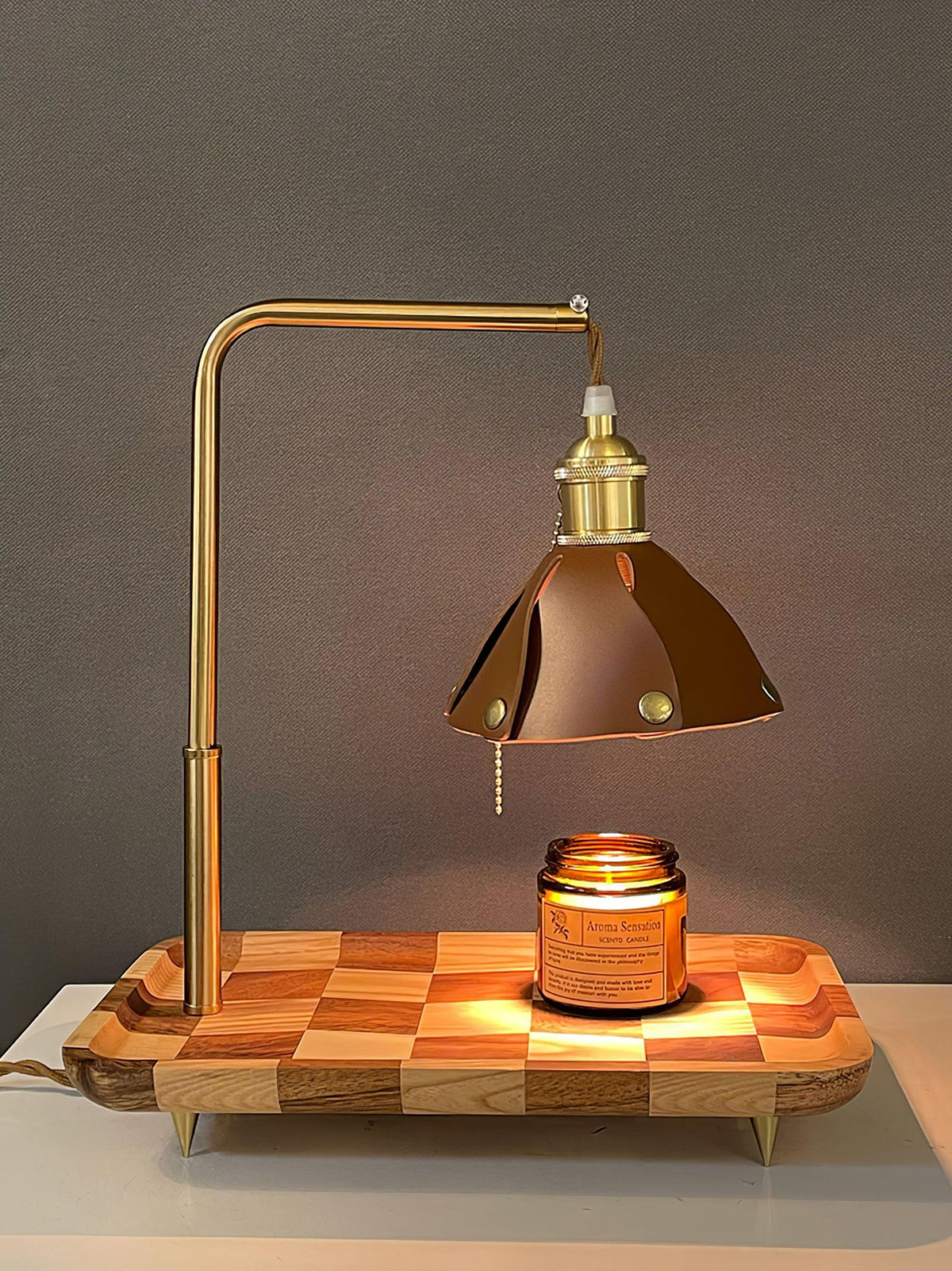 Elvaniella modern träbordslampa
