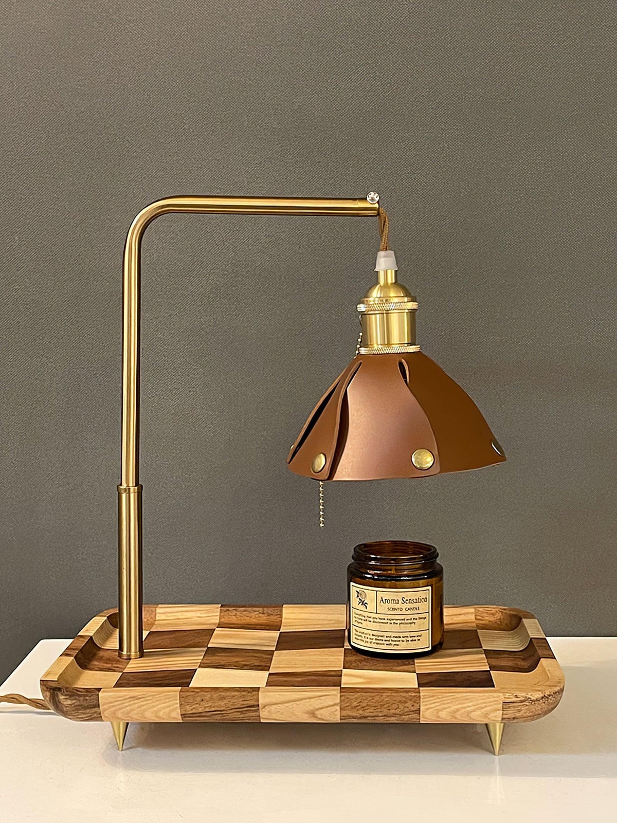 Elvaniella modern träbordslampa