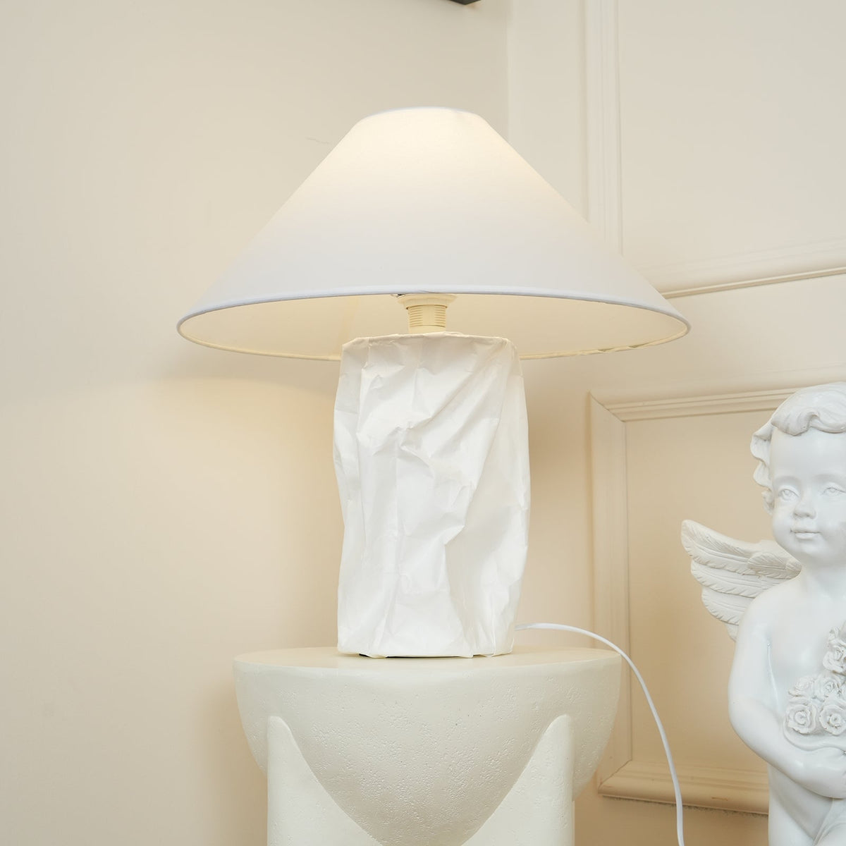 Lalemu konstnärlig bordslampa i papper