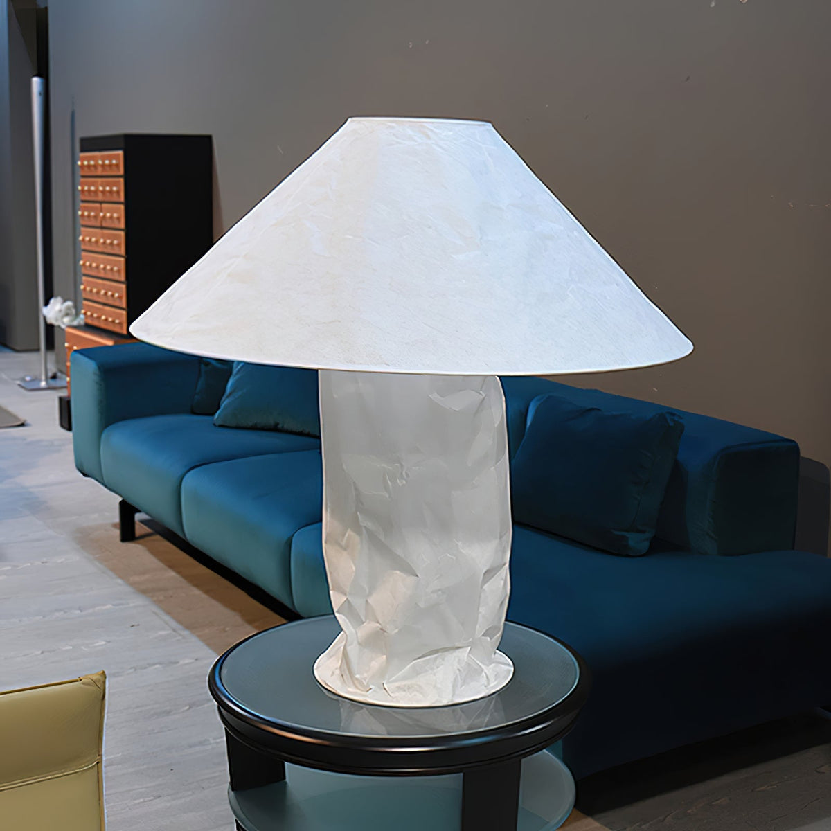 Lalemu konstnärlig bordslampa i papper