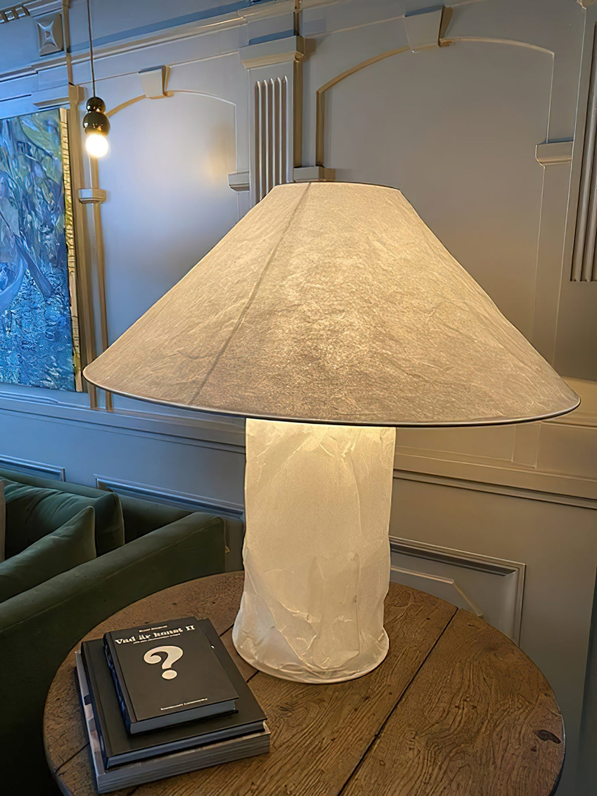 Lalemu konstnärlig bordslampa i papper
