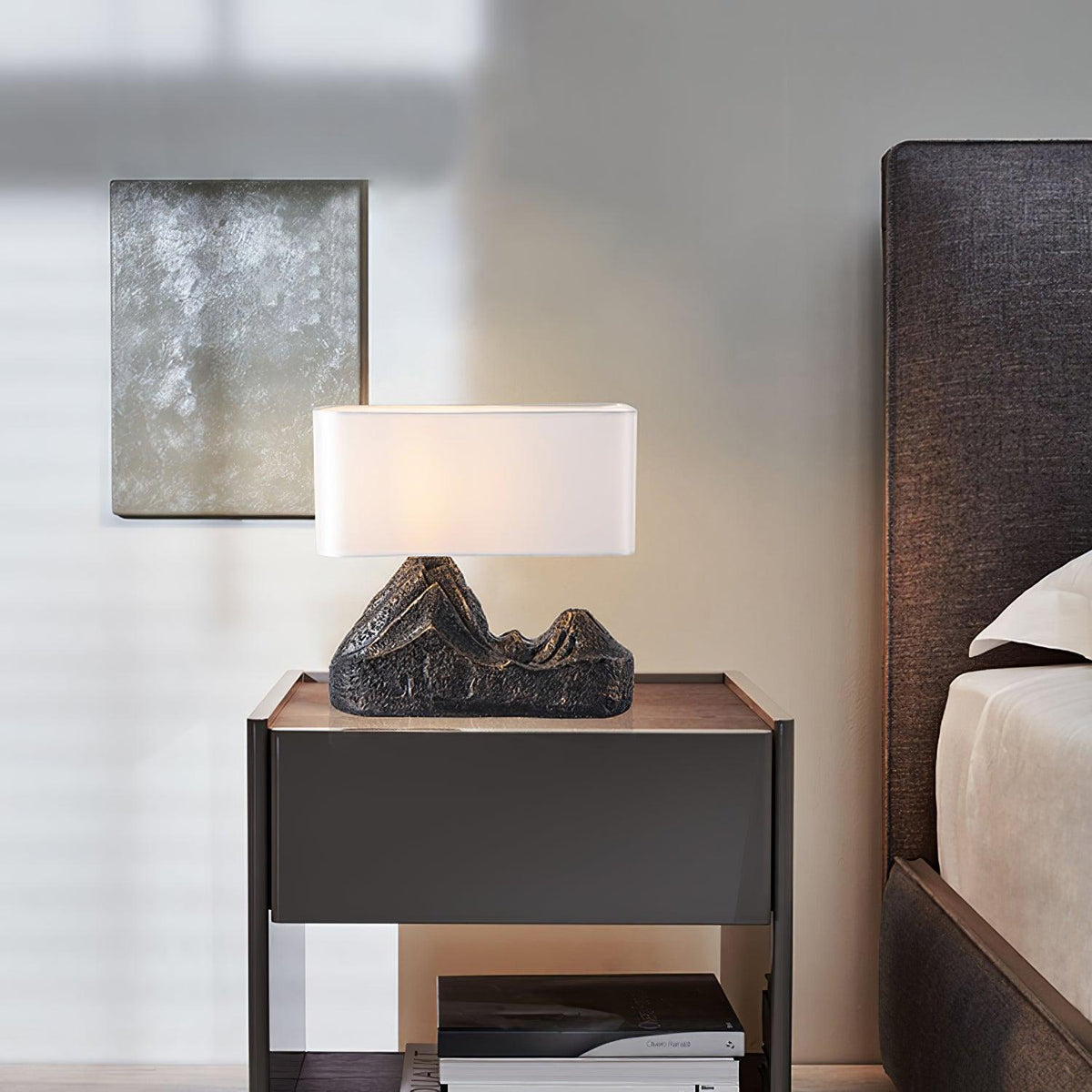 Della bordslampa i naturlig harts