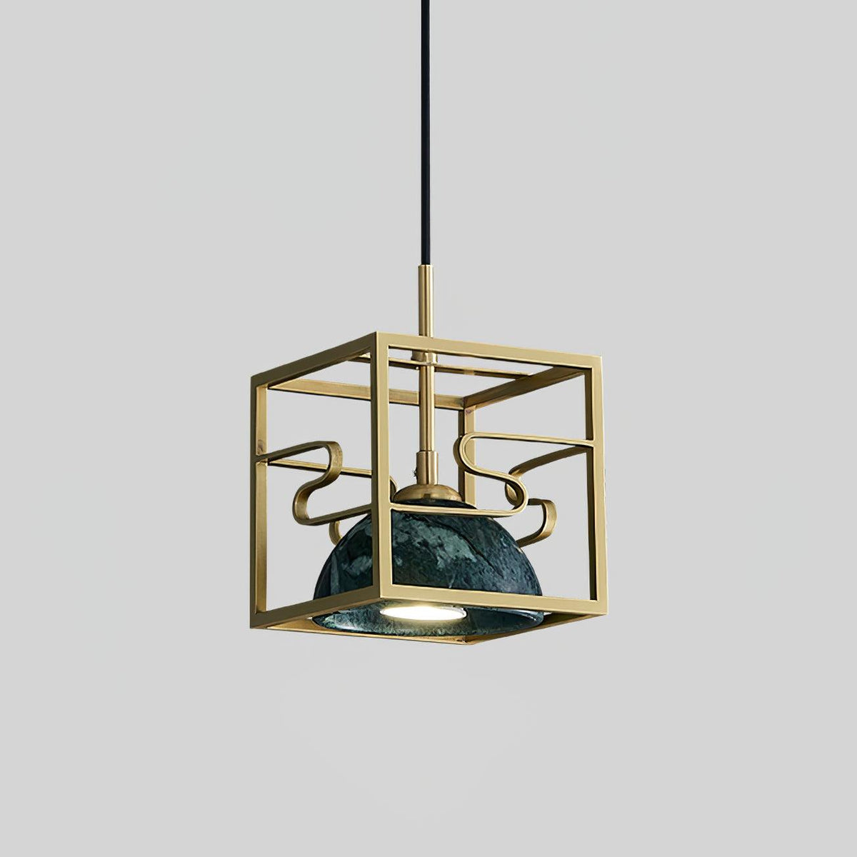Cubo modern pendellampa i mässing
