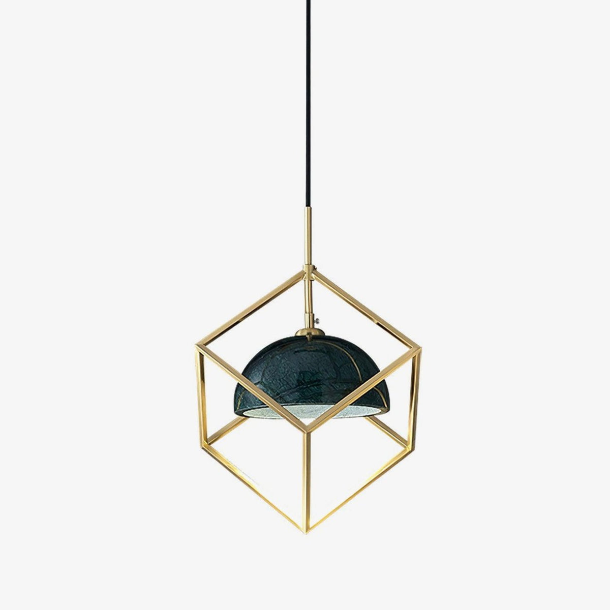 Cubo moderne pendellampe i messing