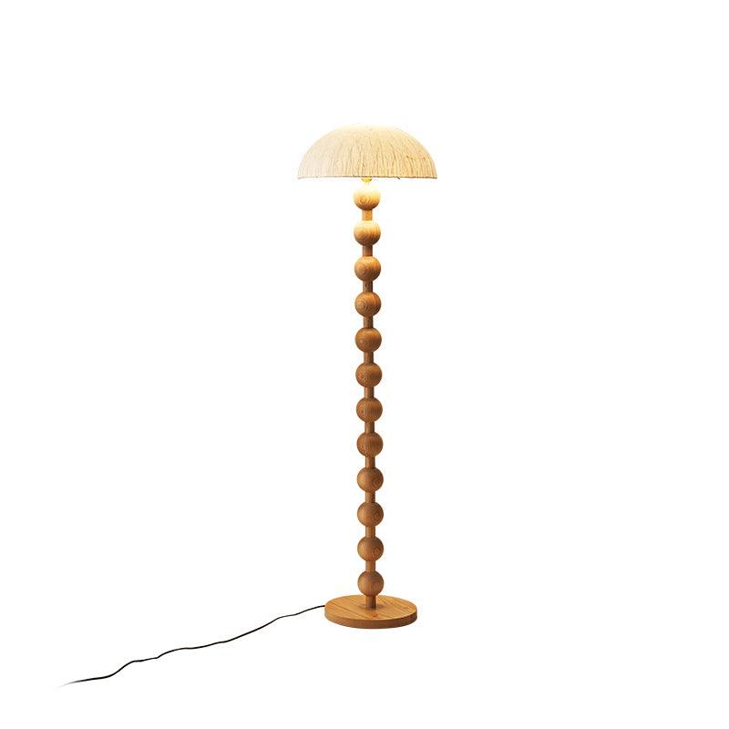 Lyliril retro-gulvlampe i træ