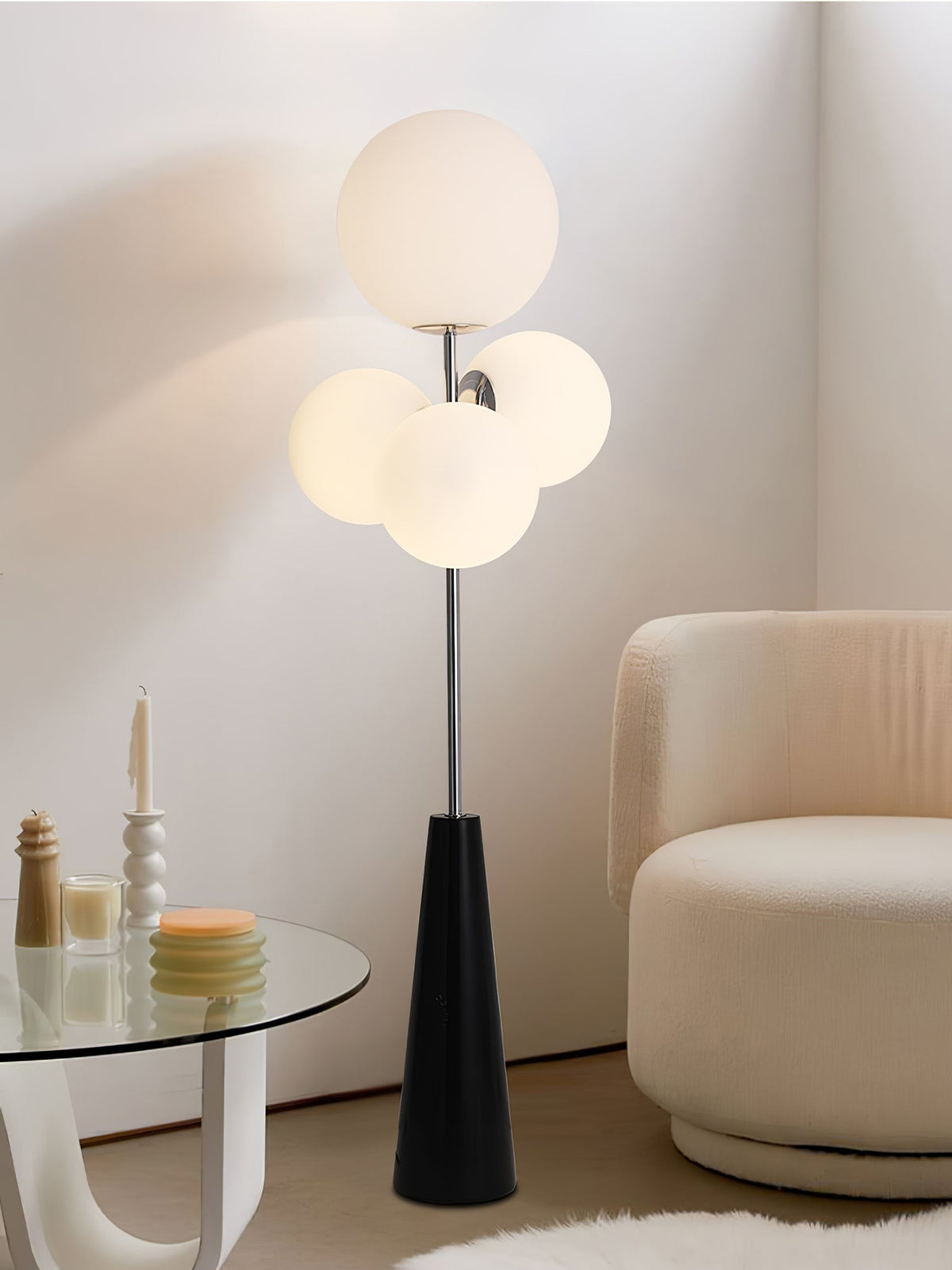 Viri modern golvlampa i marmor