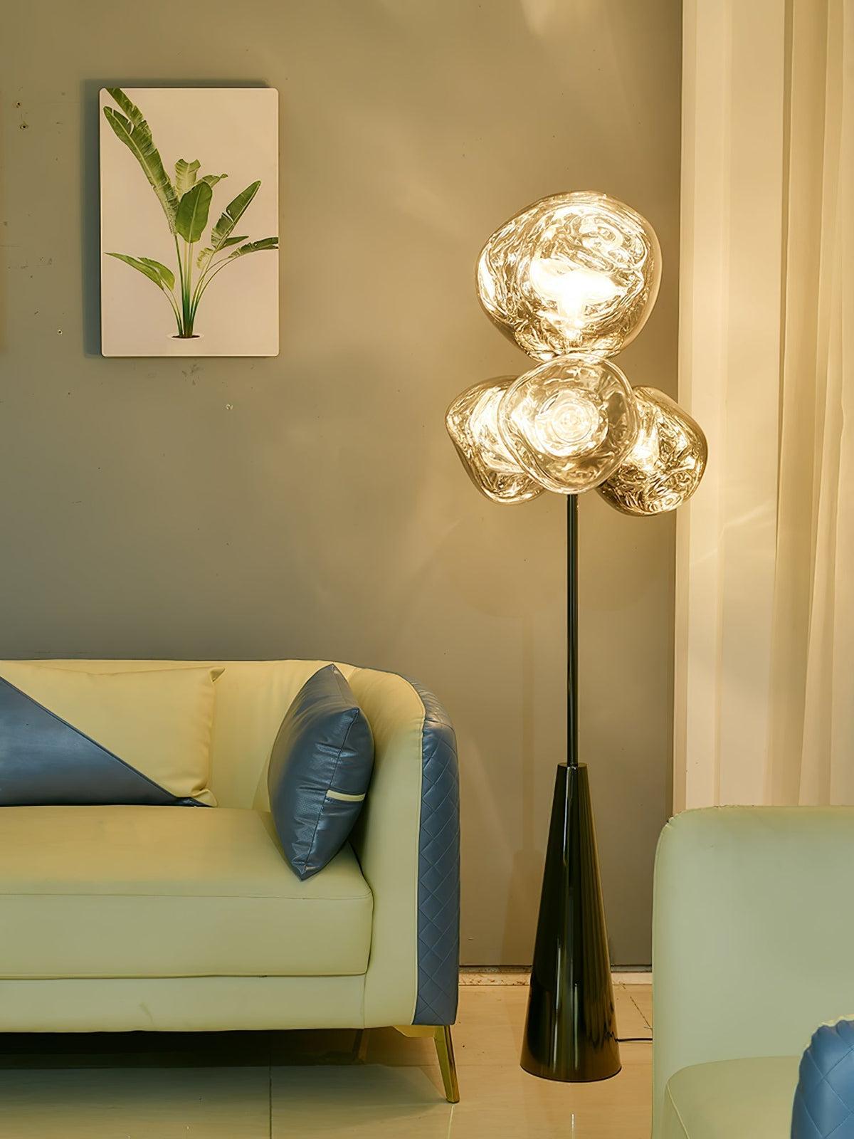 Viri modern golvlampa i marmor