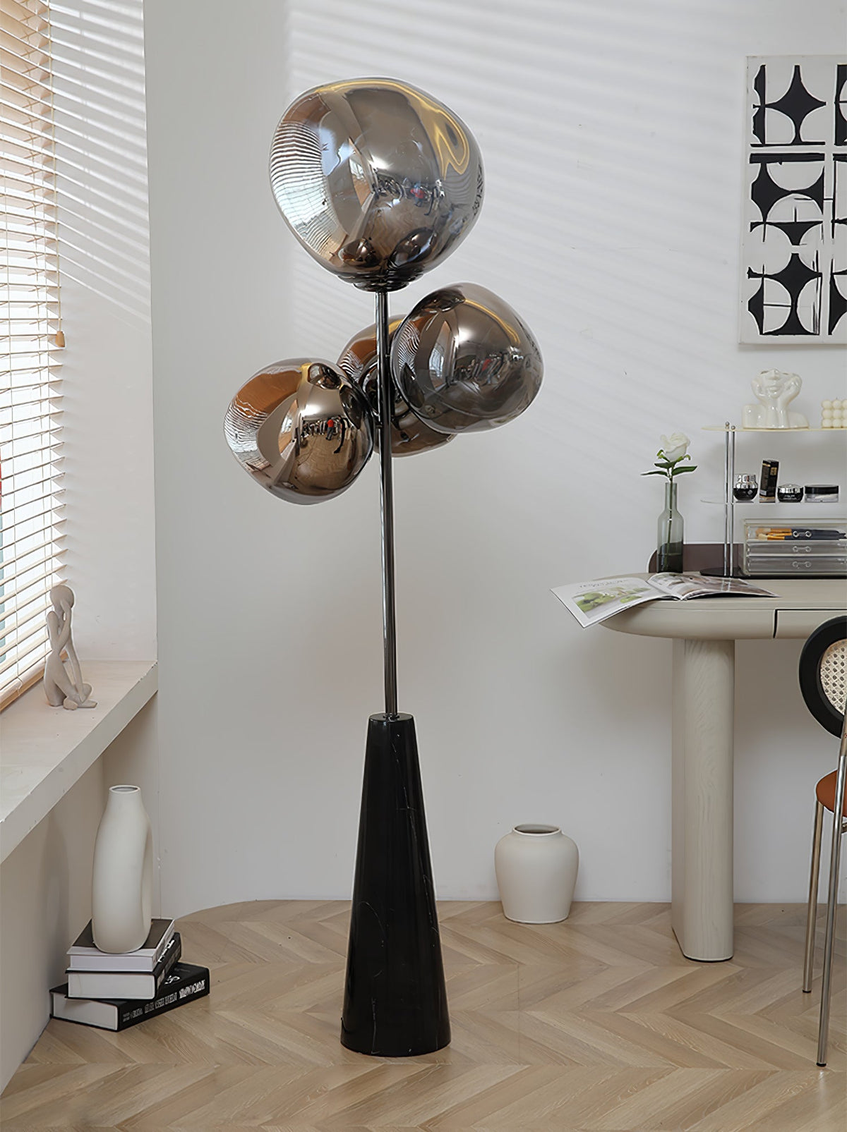Viri modern golvlampa i marmor