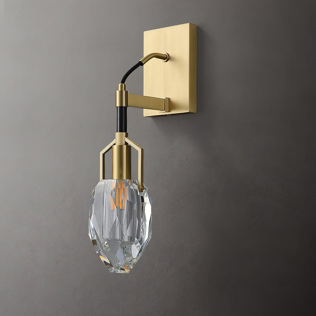 Candeeiro de parede de cristal artístico nórdico premium Isera