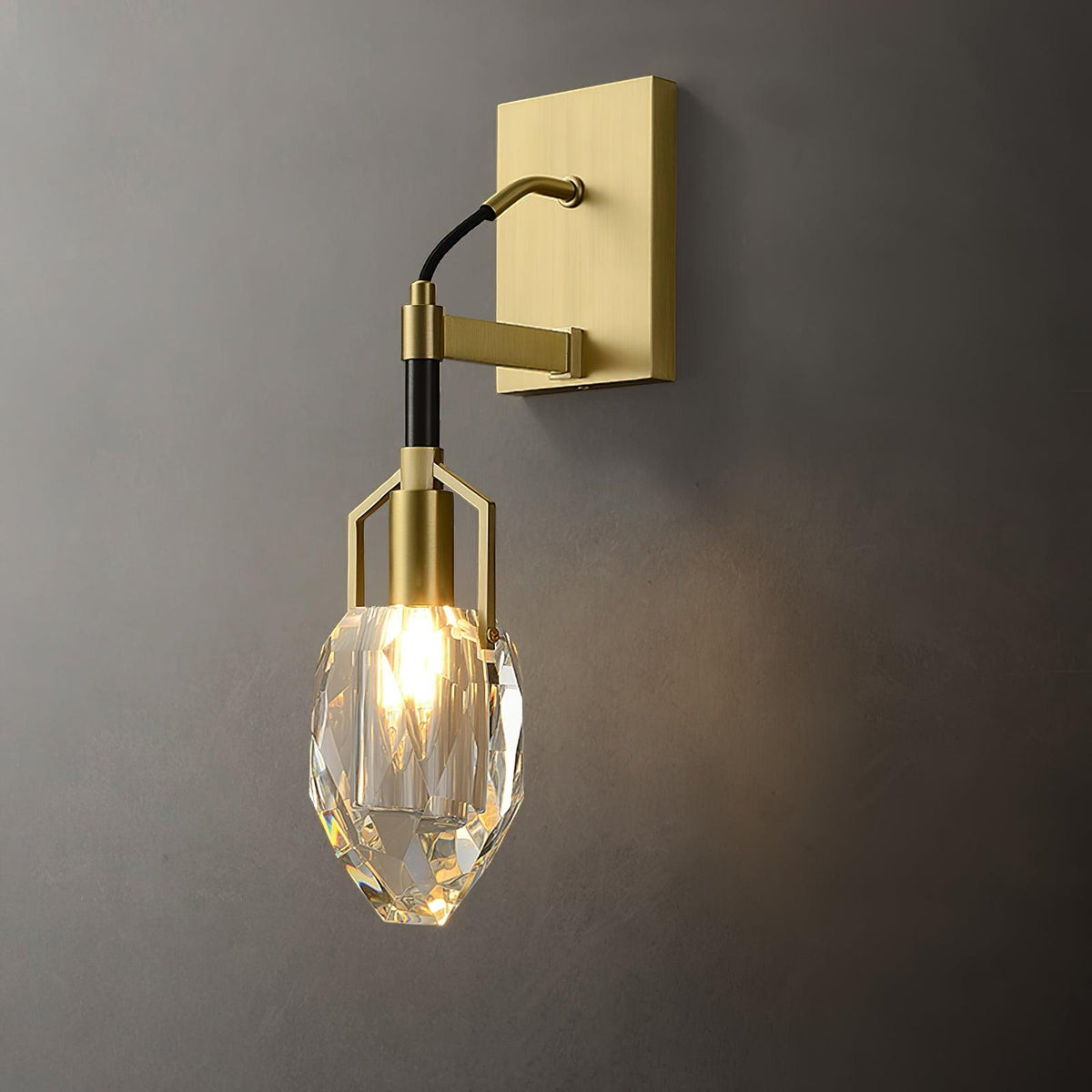 Candeeiro de parede de cristal artístico nórdico premium Isera