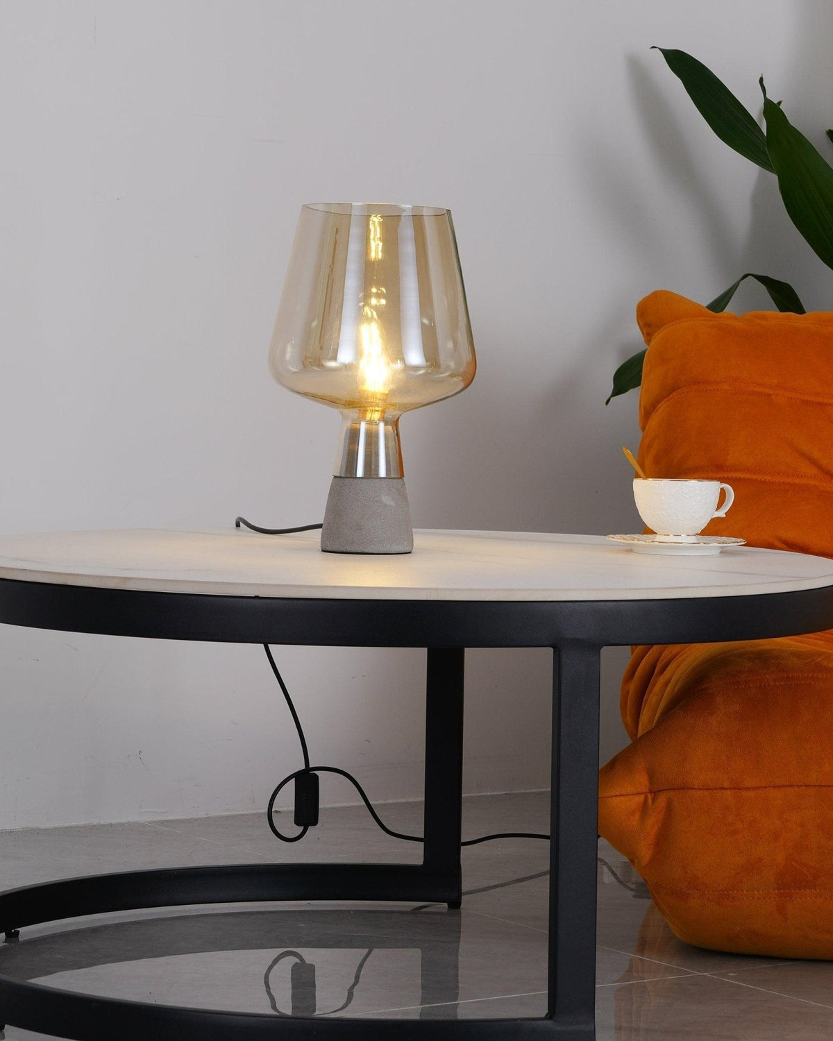 Elairella minimalistisk cementbordlampe