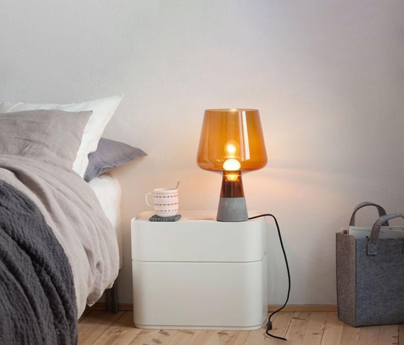 Candeeiro de mesa minimalista em cimento Elairella