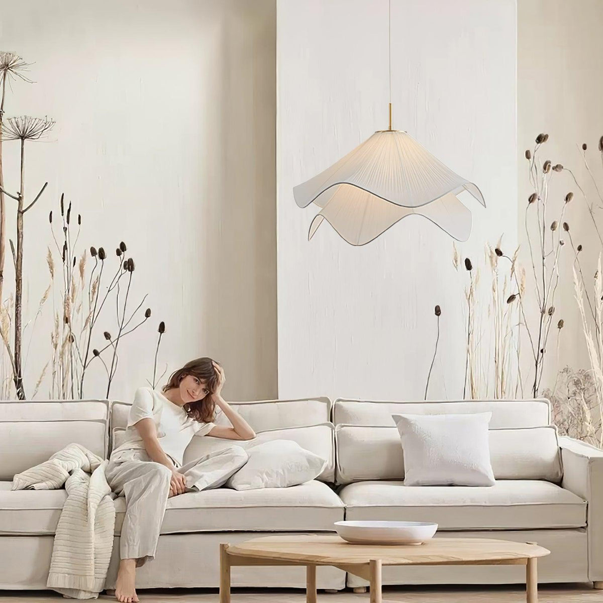 Cirirenne elegant pendellampe med blomsterdesign