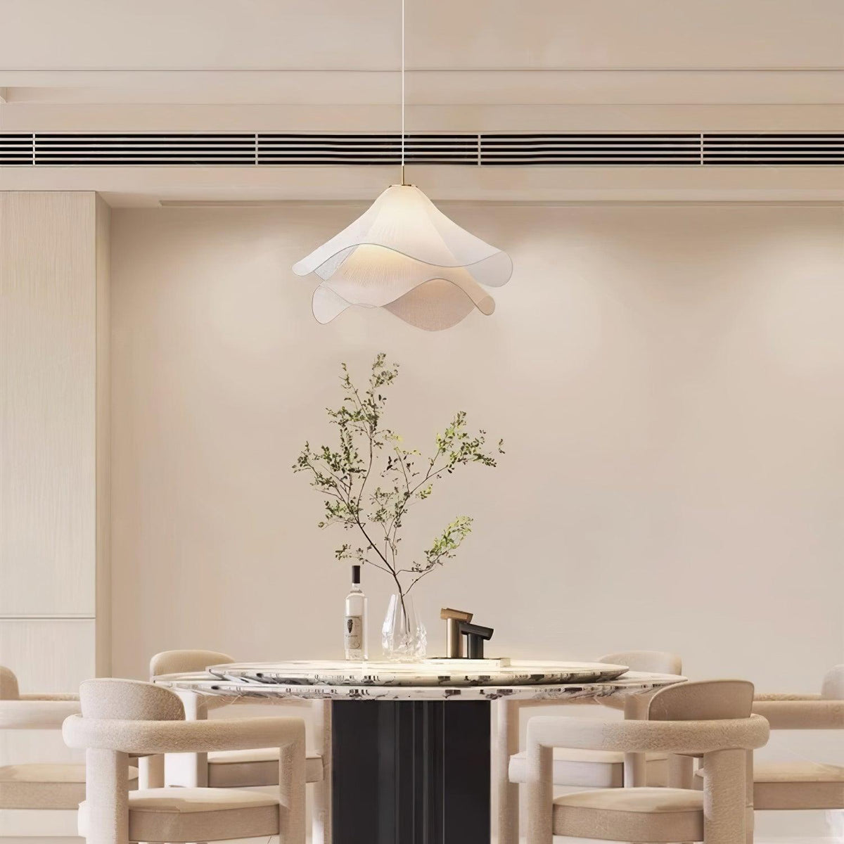 Cirirenne elegant pendellampe med blomsterdesign