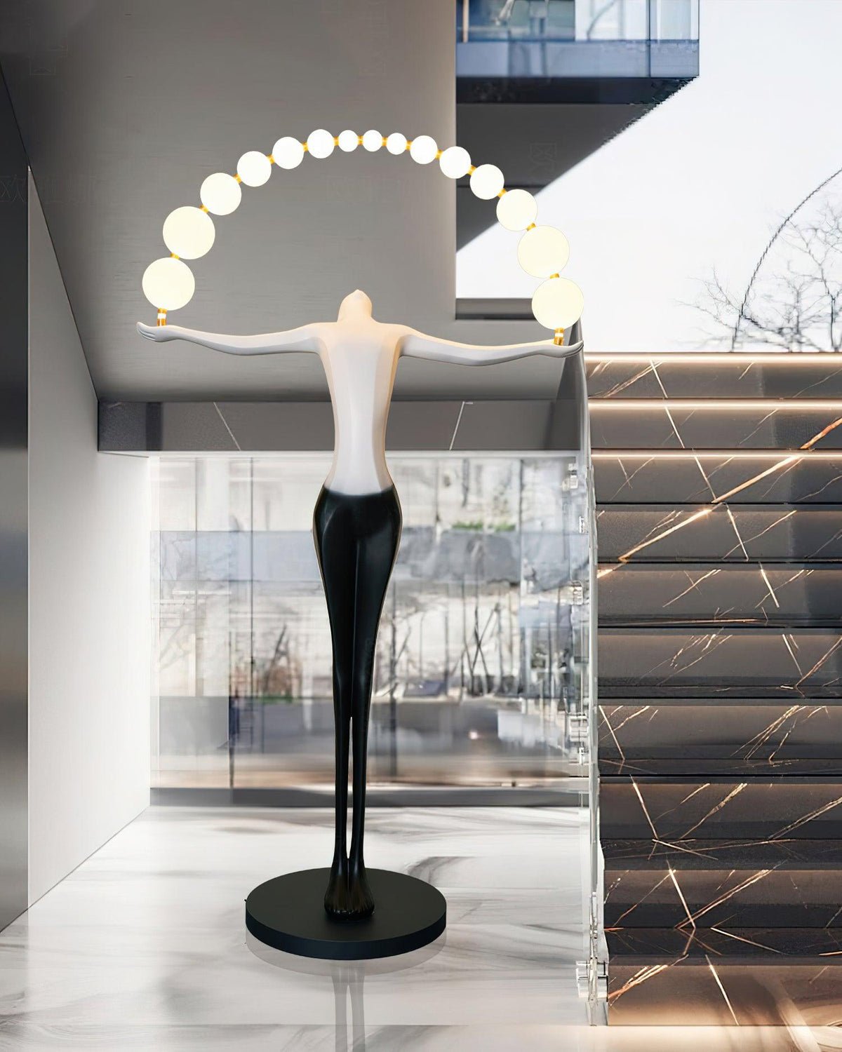 Luminara skulptural golvlampa med gradient