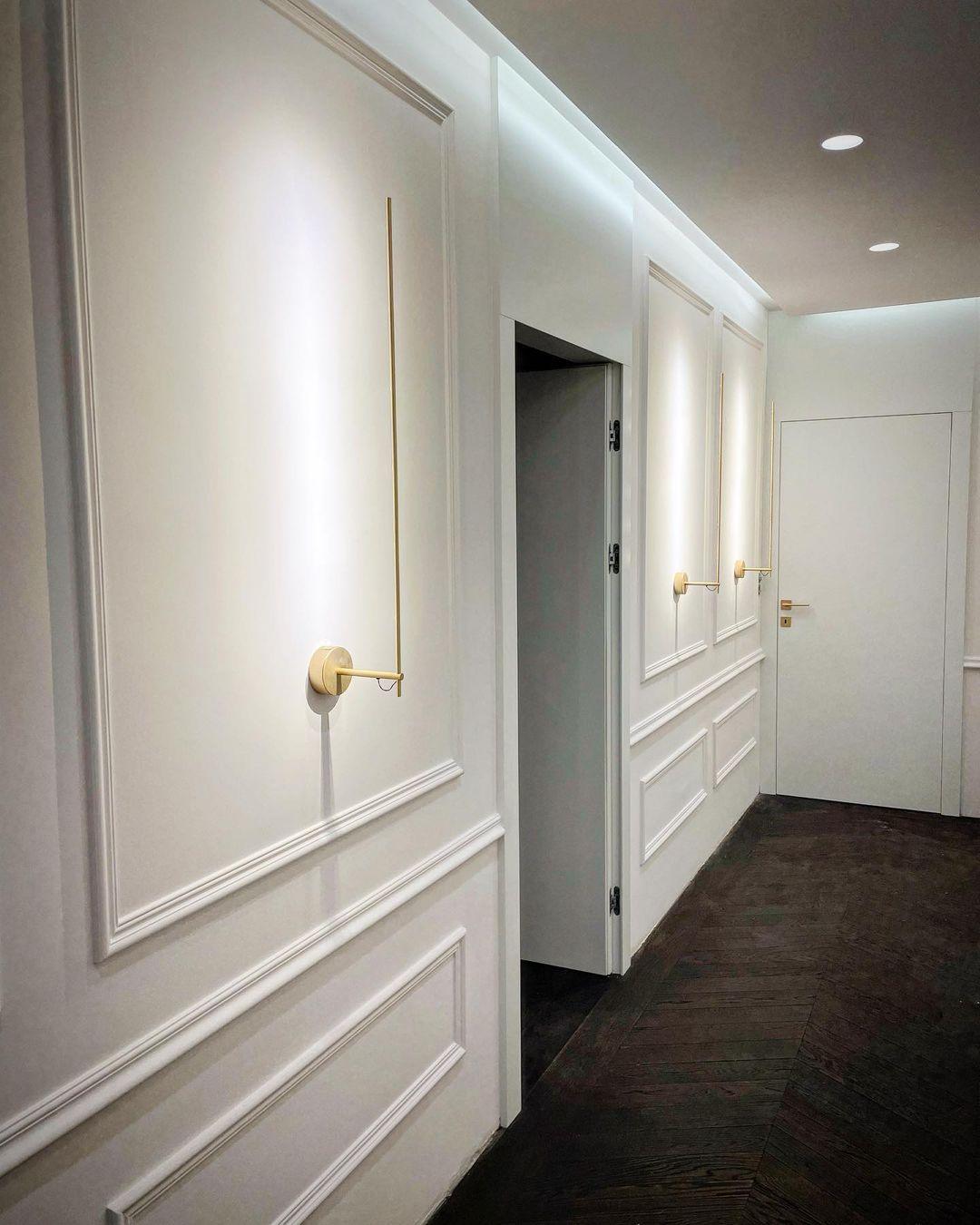 Aplique de parede Mymareth moderno minimalista em forma de haste
