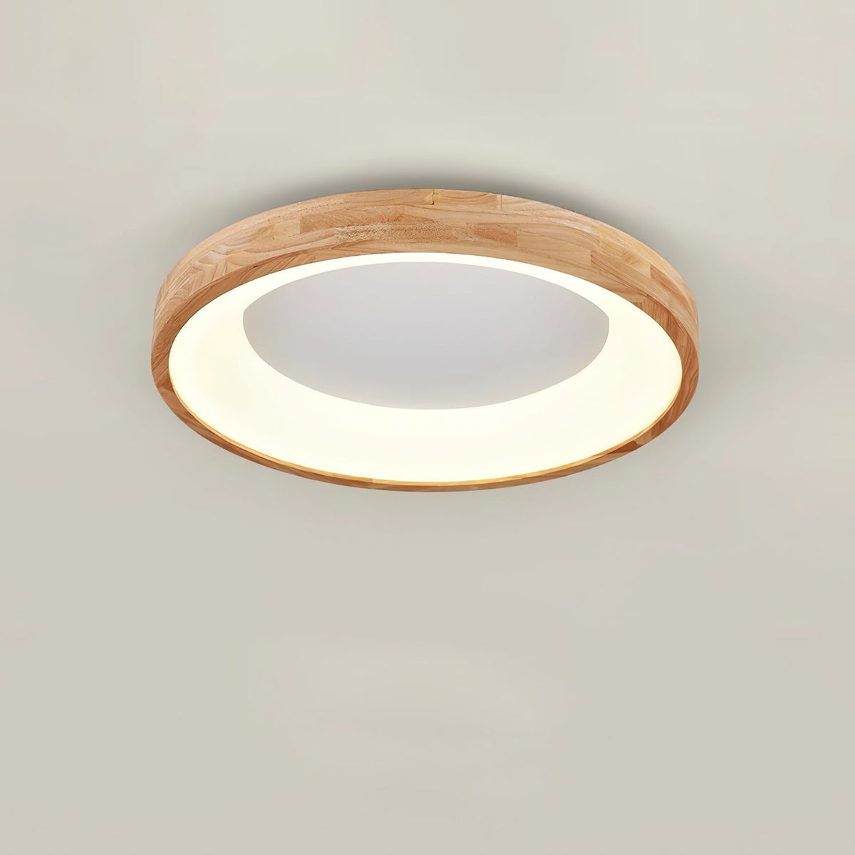 Candeeiro de teto quadrado de madeira moderno minimalista Uphae
