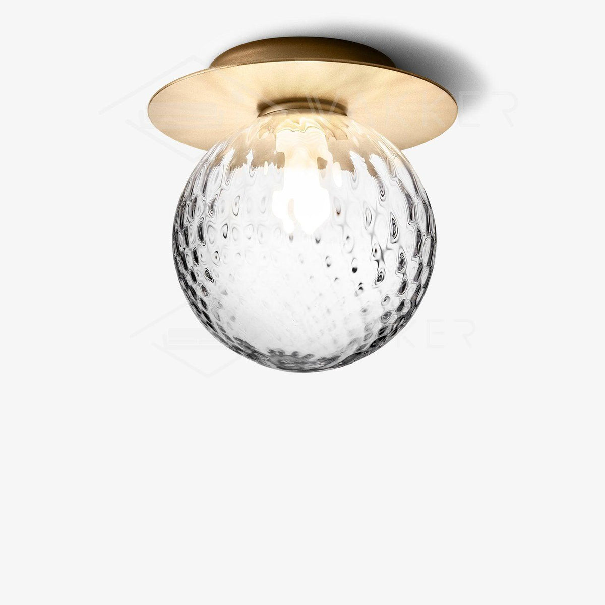 Candeeiro de parede minimalista Nifte em forma de disco e globo