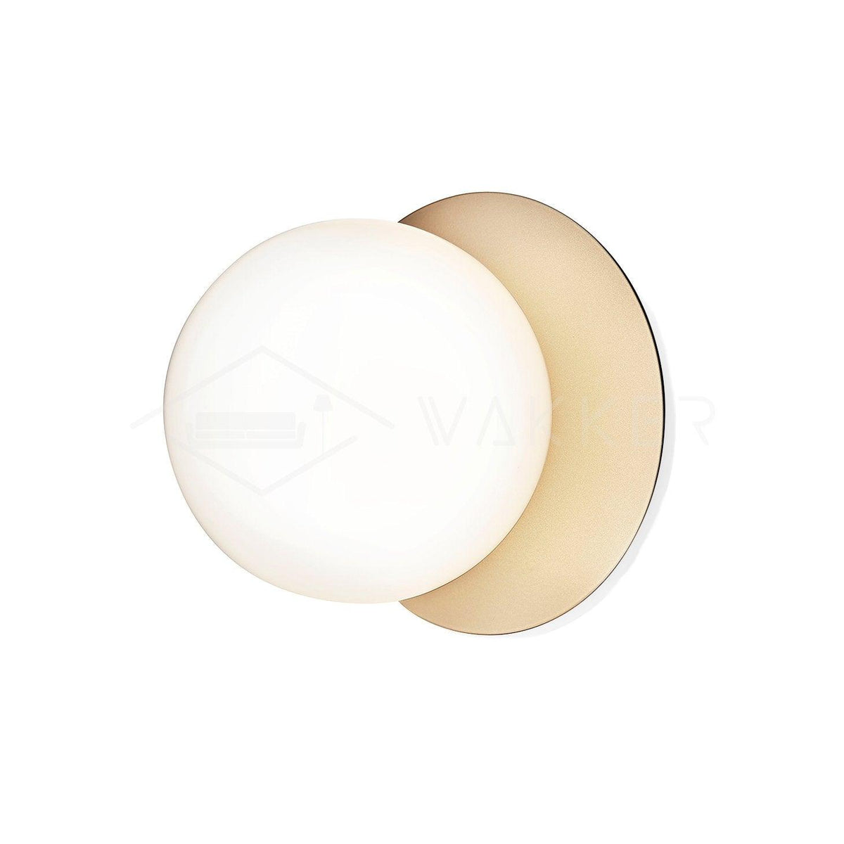Candeeiro de parede minimalista Nifte em forma de disco e globo