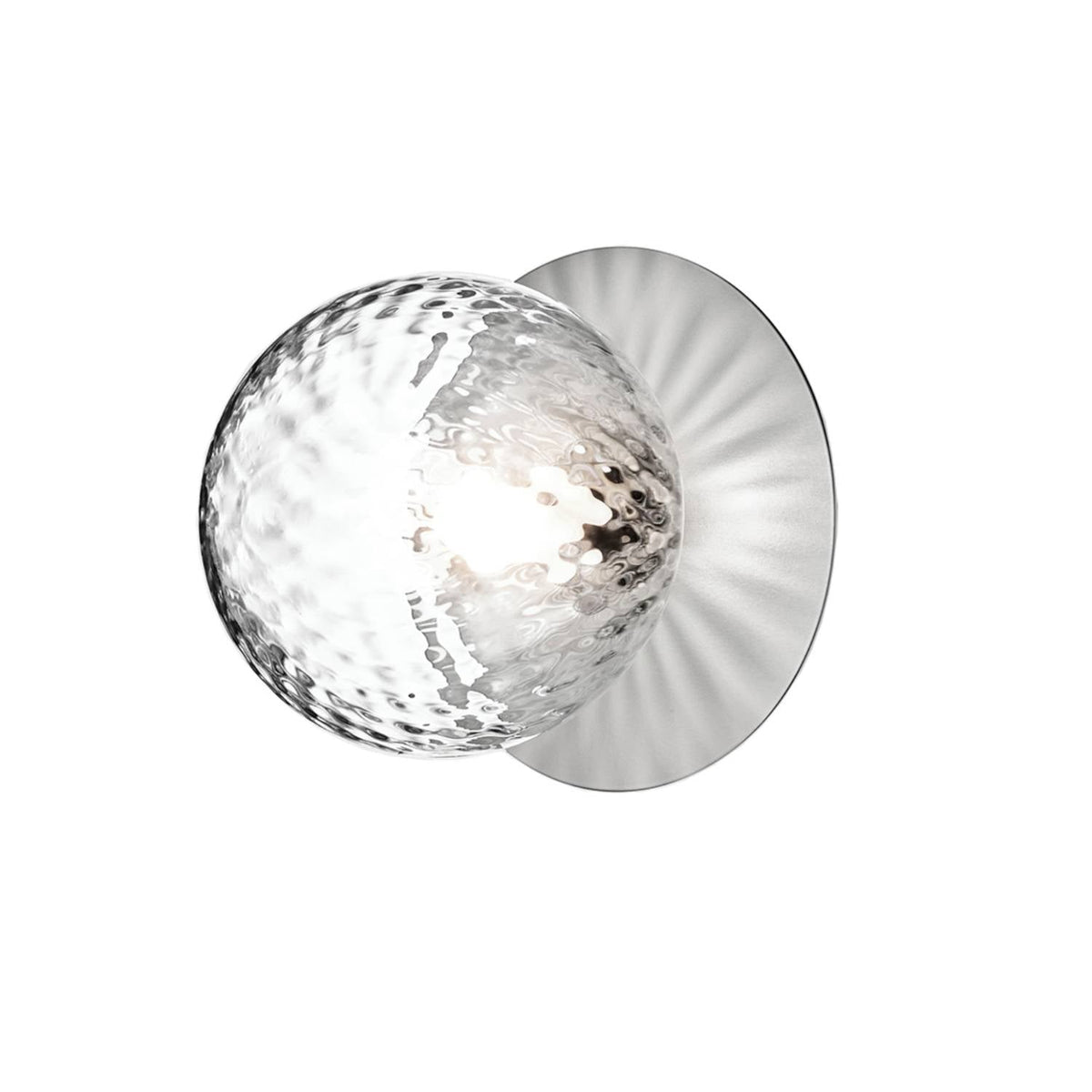 Candeeiro de parede minimalista Nifte em forma de disco e globo