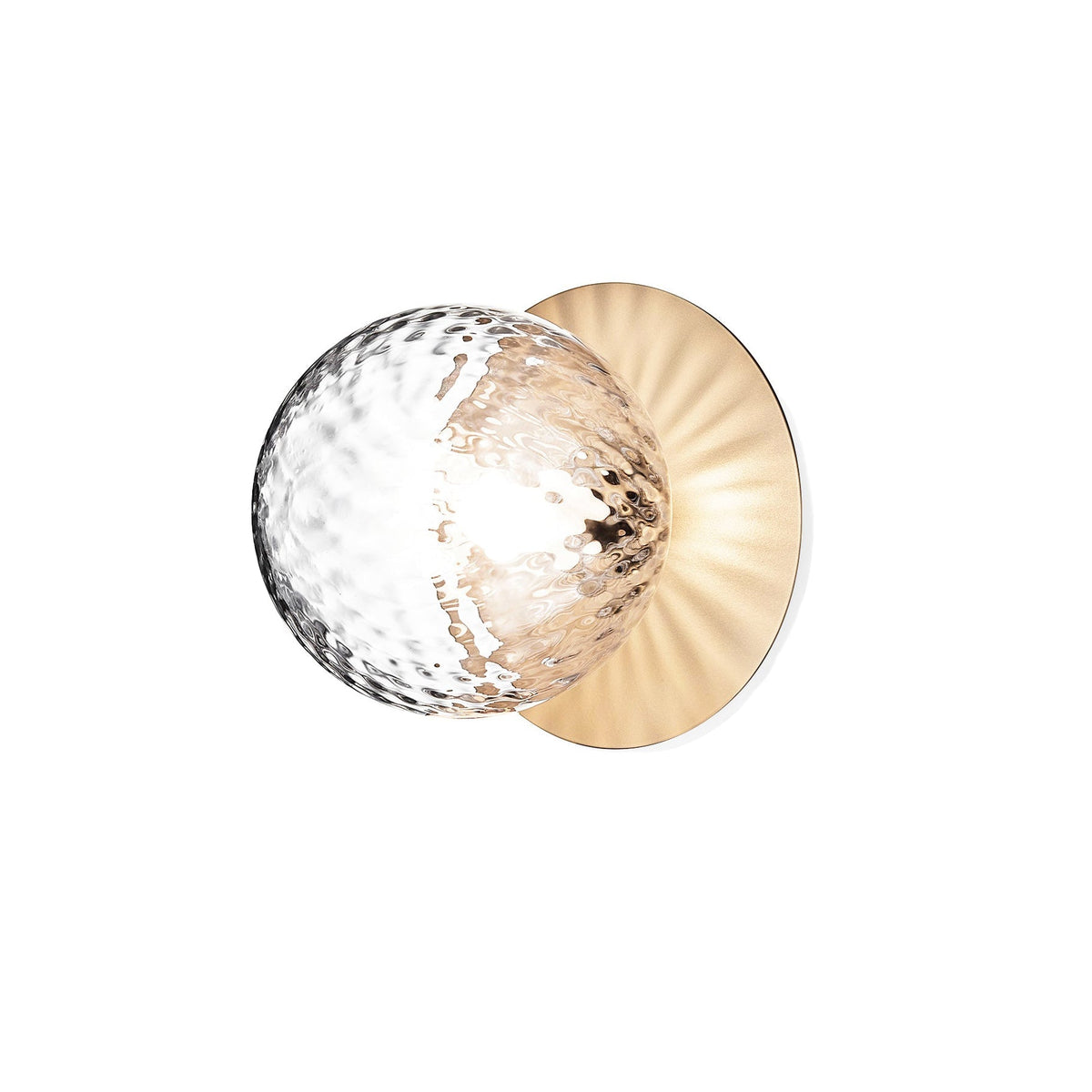 Candeeiro de parede minimalista Nifte em forma de disco e globo