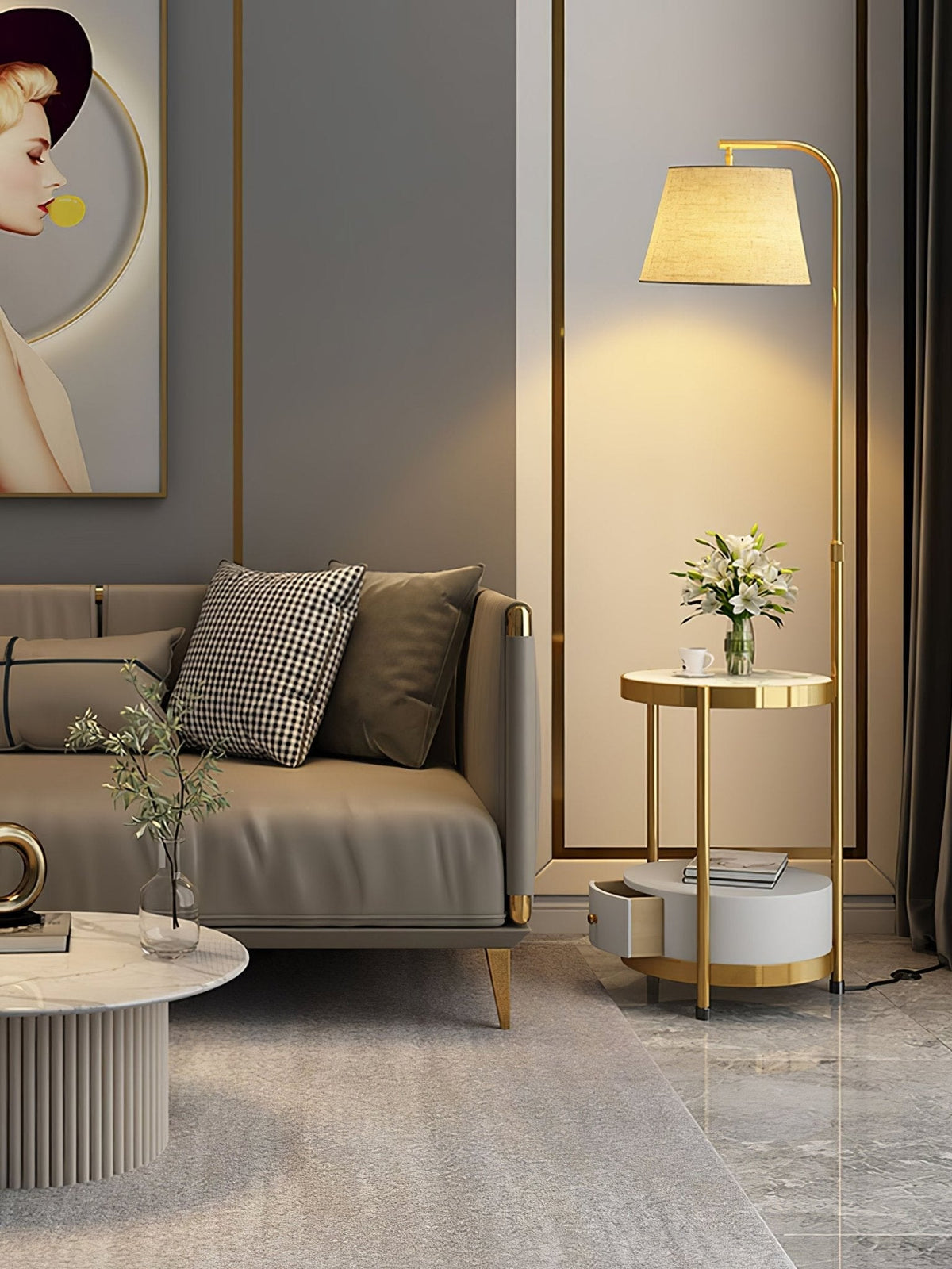 Avenareria modern golvlampa
