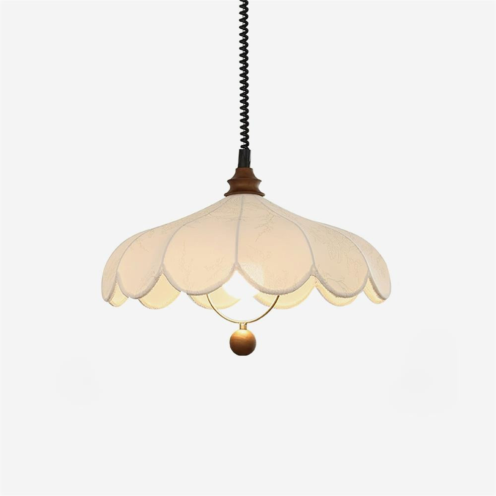 Hana vintagependellampe med blomstermotiv
