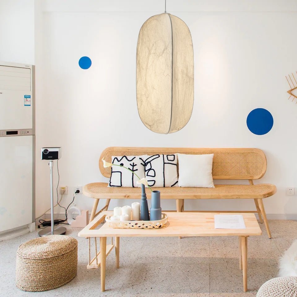 Dune minimalistisk pendellampe i silke