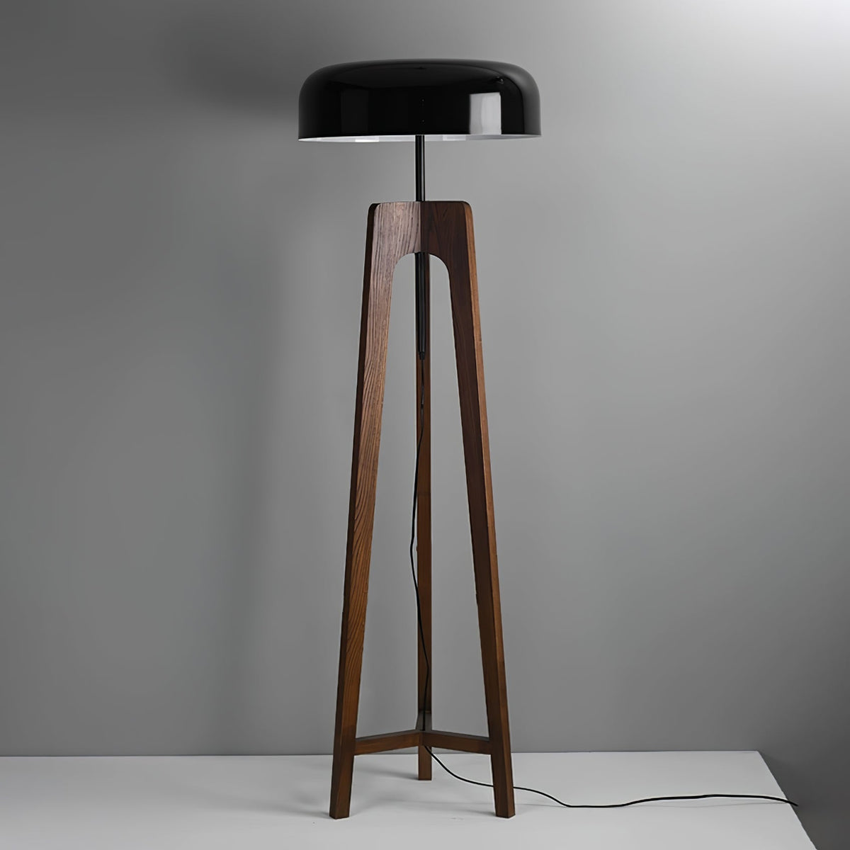 Kovain minimalistisk gulvlampe i træ