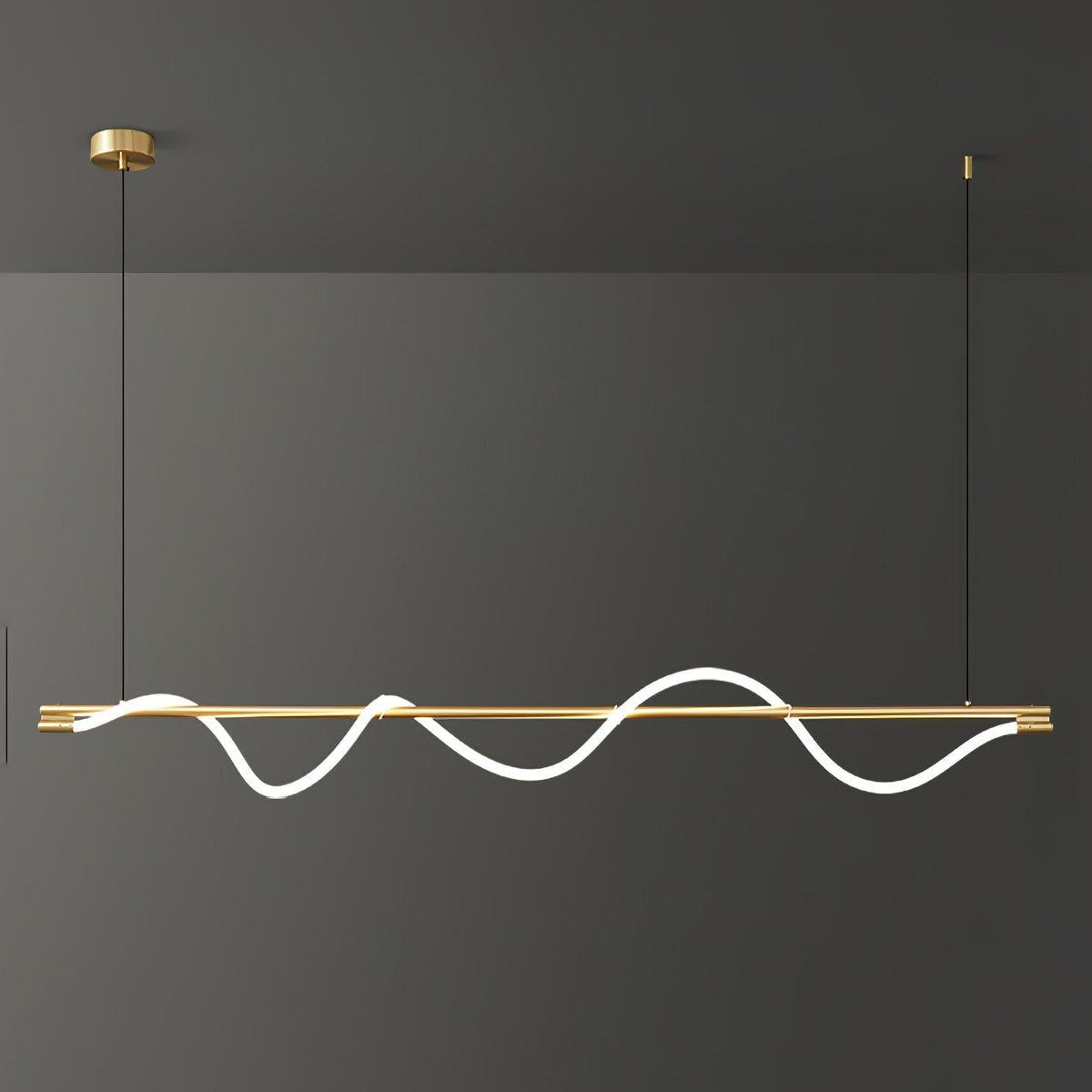 Pulse minimalistisk pendellampe i messing