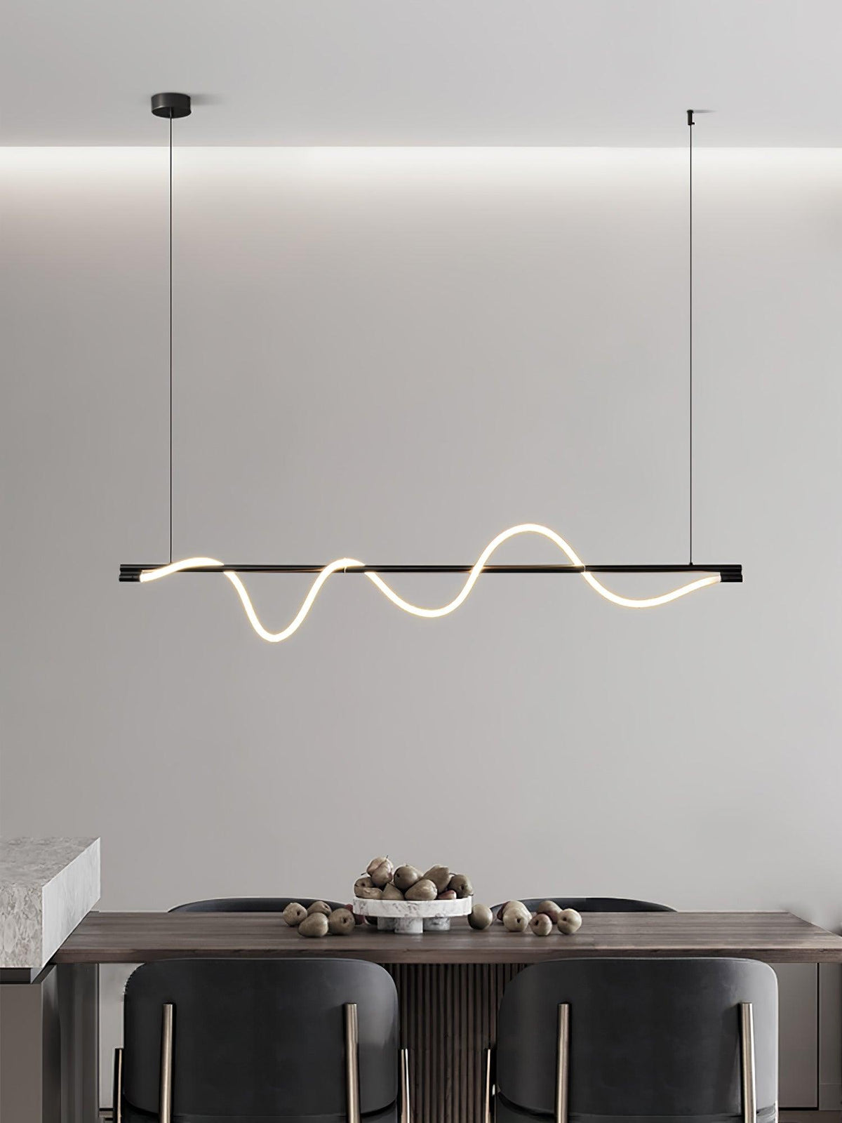 Pulse minimalistisk pendellampa i mässing