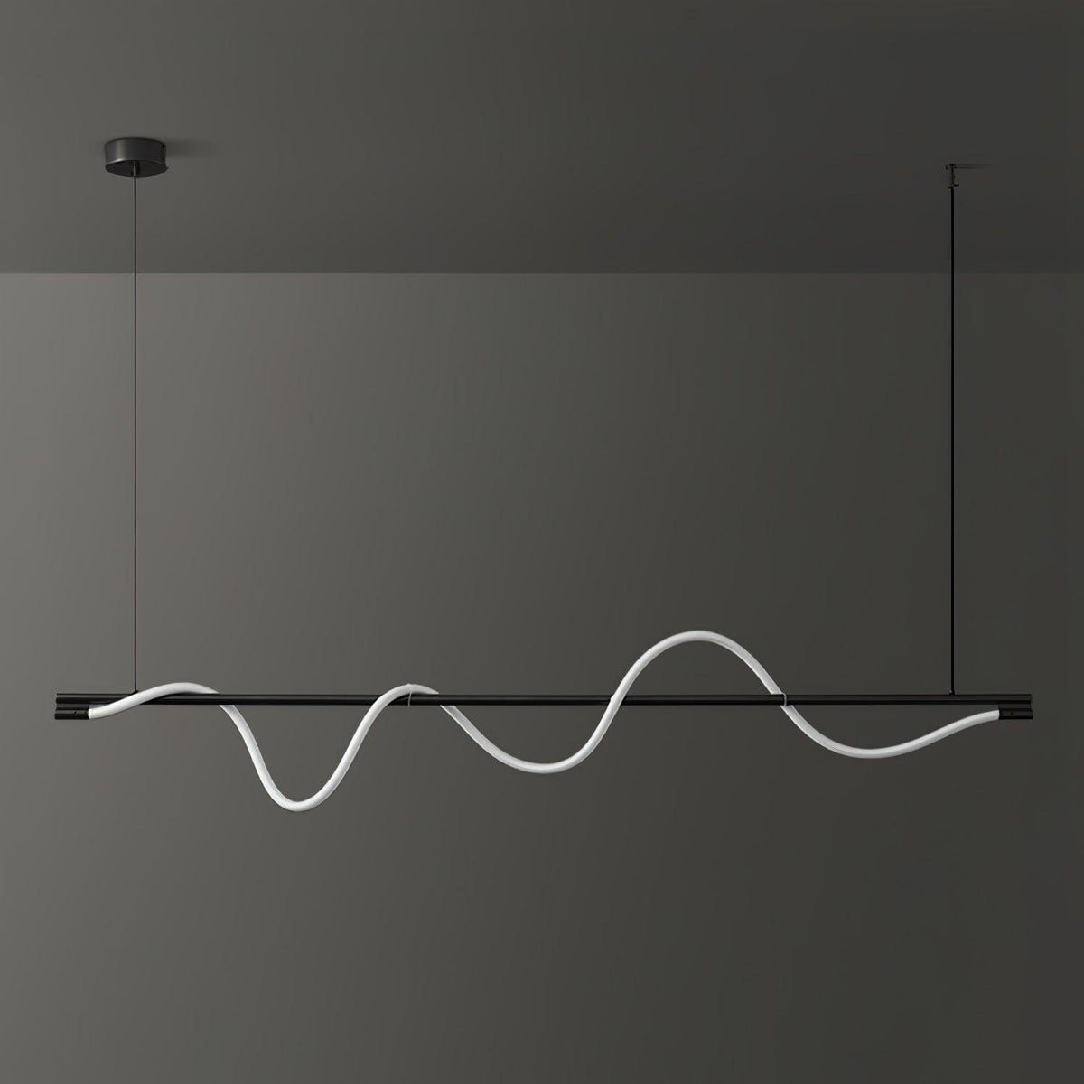 Pulse minimalistisk pendellampa i mässing