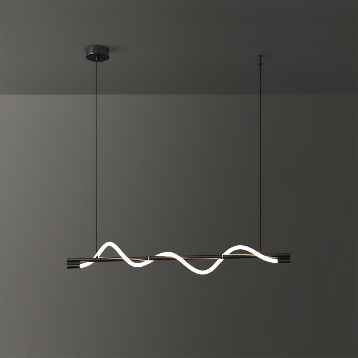 Pulse minimalistisk pendellampa i mässing